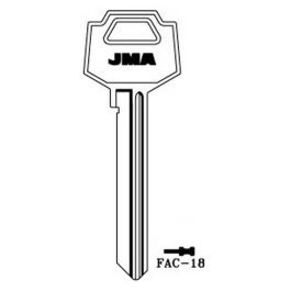 Jma Fac Cylinder Key Blank For Fac Jma Uk