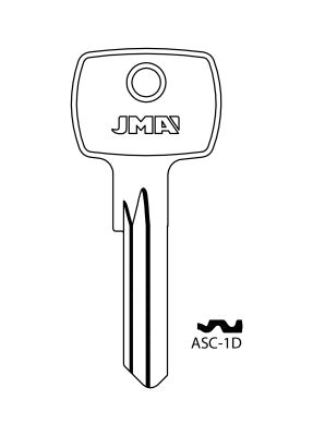 ASC metal key ring