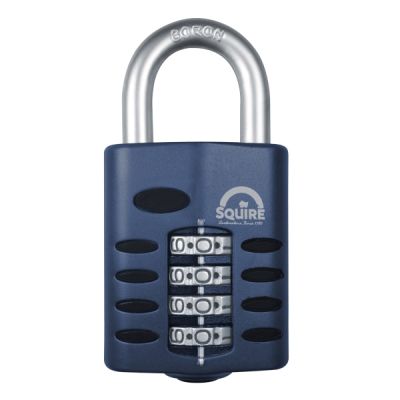 Squire CP1/CP50/2.5 All Weather Lock Security Combination Padlock Long Shackle 