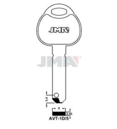 JMA AVT-1D/5 Dimple Key Blank for Avocet®