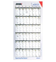 JMA UK Popular Mortice Board - KB601 (5 Per Hook)