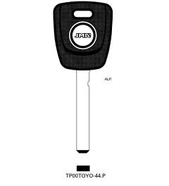 JMA TP00TOYO-44.P Transponder Body for Toyota®