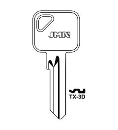 JMA TX-3D Key Blank (50 Plus 5) for Eurospec®